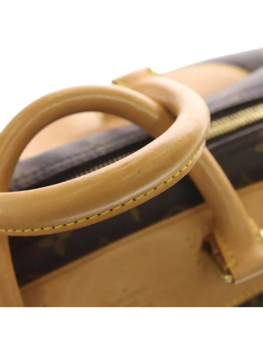 Louis Vuitton Monogram Evasion Boston Bag Leather Brown